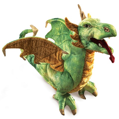 Green Wyvern Dragon Puppet